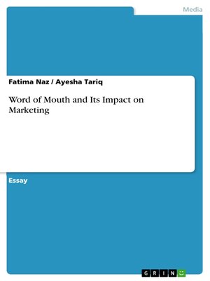 cover image of Word of Mouth and Its Impact on Marketing